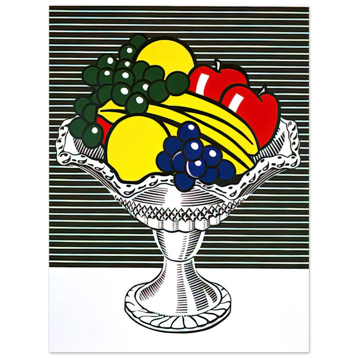 Roy Lichtenstein - STILL LIFE WITH CRYSTAL BOWL 1973  75x100 cm / 30x40inches Fine Art Poster