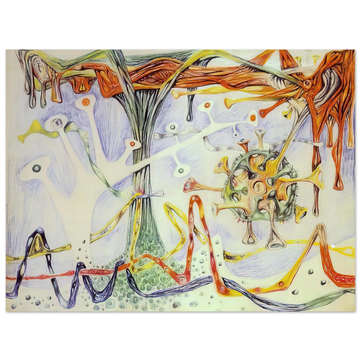 Roberto Matta - MORPHOLOGY 1937  75x100 cm / 30x40inches Fine Art Poster