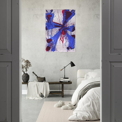 Damn Braces - Sam Francis Brushed Aluminum Print - 70x100 cm / 28x40 inches | Sam Francis Aluminum Print | Sam Francis Prints