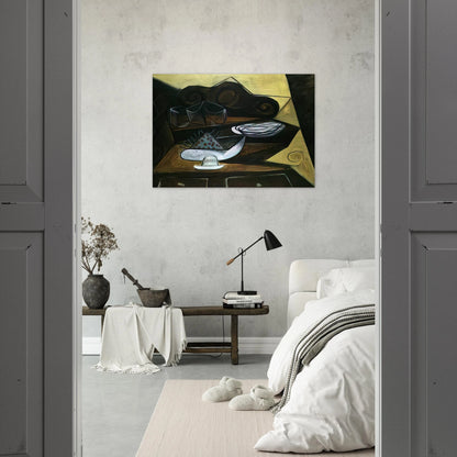 The Buffet  Catalan  - Pablo Picasso Brushed Aluminum Print - 70x100 cm / 28x40 inches | Pablo Picasso Aluminum Print | Pablo Picasso Prints