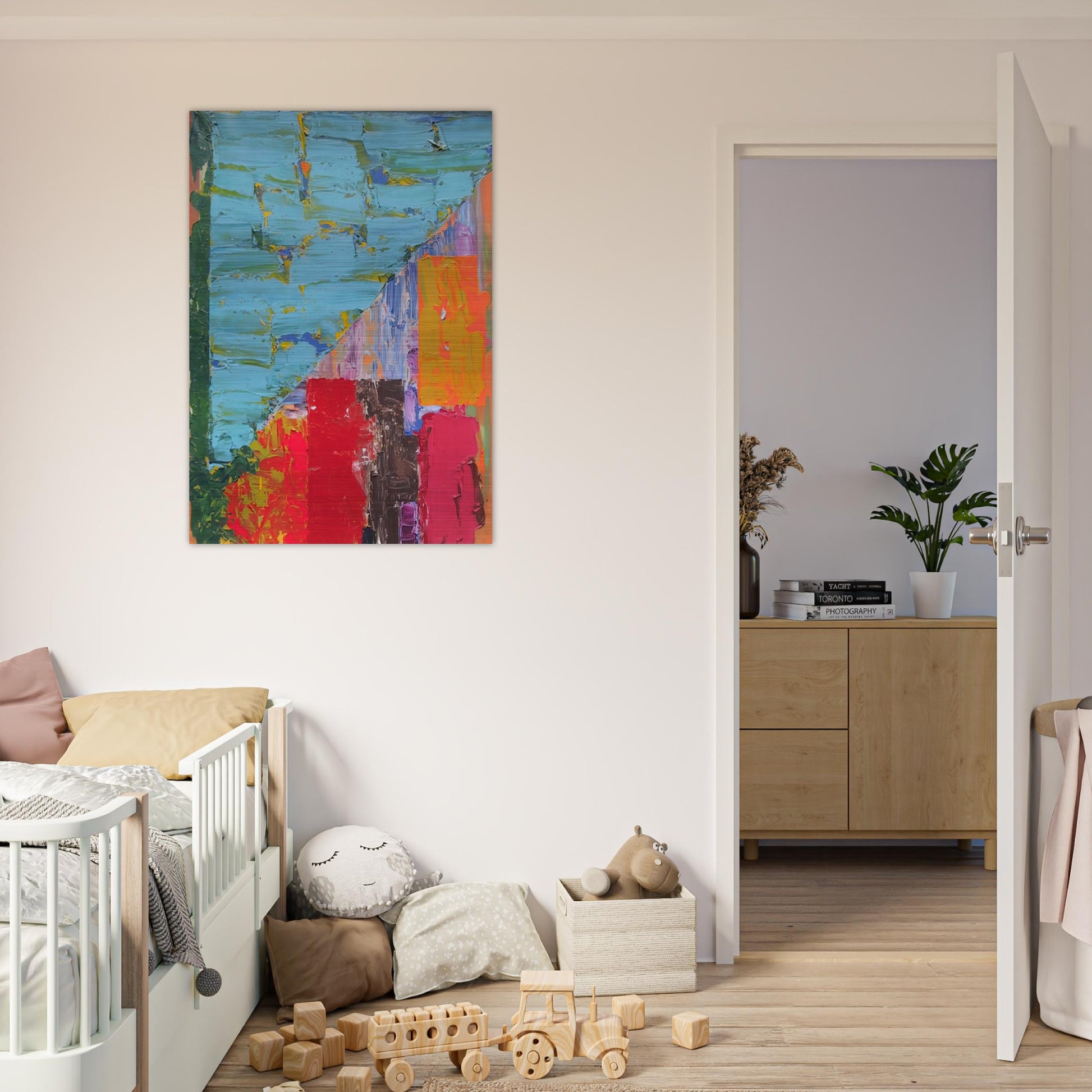25.4.78 - 1978 - John Hoyland Brushed Aluminum Print - 70x100 cm / 28x40 inches | John Hoyland Aluminum Print | John Hoyland Prints