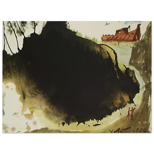Salvador Dali - AQUAE DILUVII SUPER TERRAM GENESIS 6 17 1967  75x100 cm / 30x40inches Fine Art Poster