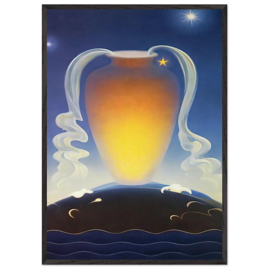 Even Song - 1930 - Agnes Lawrence Pelton 70x100 cm / 28x40 inches Framed Art Print – Black Wooden Frame