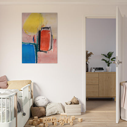 Composition No. 1 - Hans Hofmann Brushed Aluminum Print - 70x100 cm / 28x40 inches | Hans Hofmann Aluminum Print | Hans Hofmann Prints