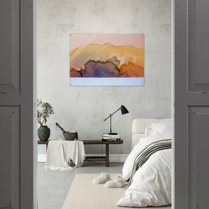 House by the Ocean - 1978 - Ronnie Landfield Acrylic Print - 70x100 cm / 28x40″ inches