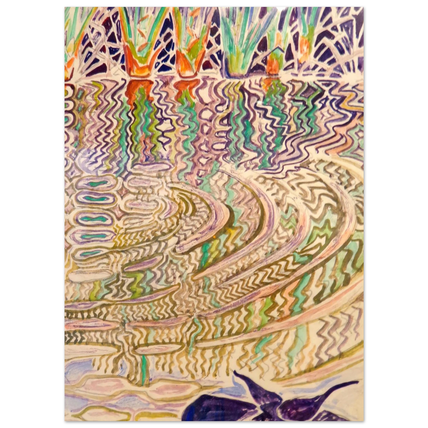 Walter Inglis Anderson - Walter Anderson Wall art - A2 (42 x 59.4  cm) - Premium Wooden Framed Poster With Fine Art Paper-canvas - Black frame
