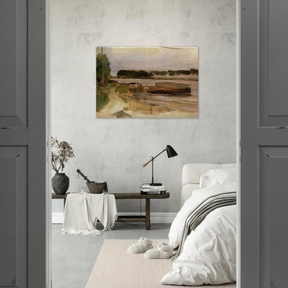 At the Amstel Sun - Piet Mondrian Brushed Aluminum Print - 70x100 cm / 28x40 inches | Piet Mondrian Aluminum Print | Piet Mondrian Prints