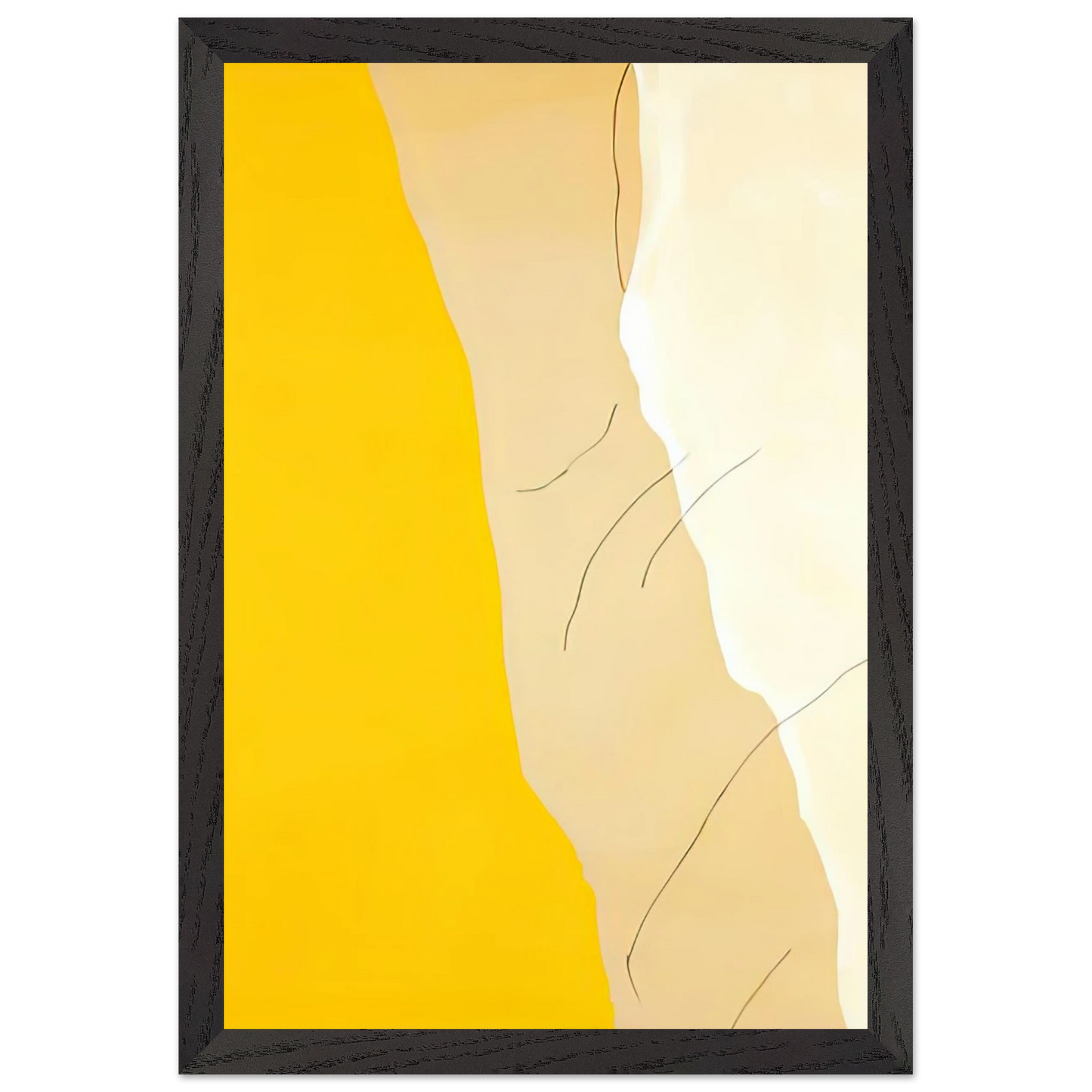 Helen Frankenthaler - Mornings, 1971- Wall Art - 21x29.7 cm / 8x12" - Premium Wooden Framed Poster With Fine Art Paper-canvas - White frame