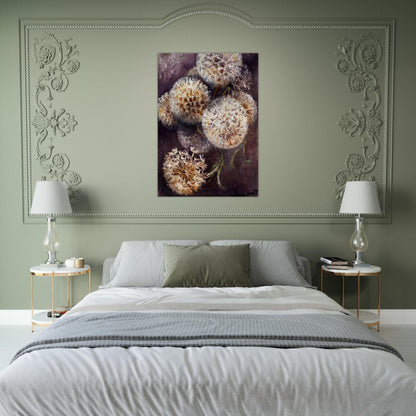 Dandelions - claude monet Brushed Aluminum Print - 70x100 cm / 28x40 inches | claude monet Aluminum Print | claude monet Prints