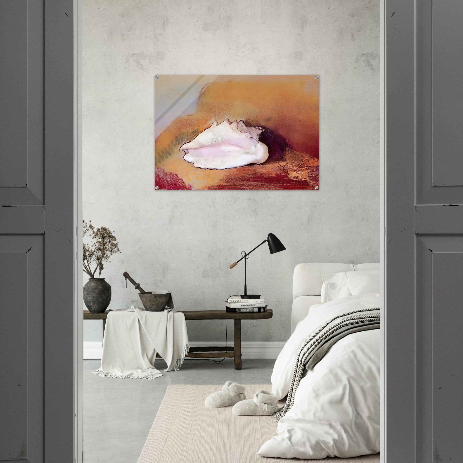 THE SEASHELL 1912 - Odilon Redon Acrylic Print - 70x100 cm / 28x40″ inches