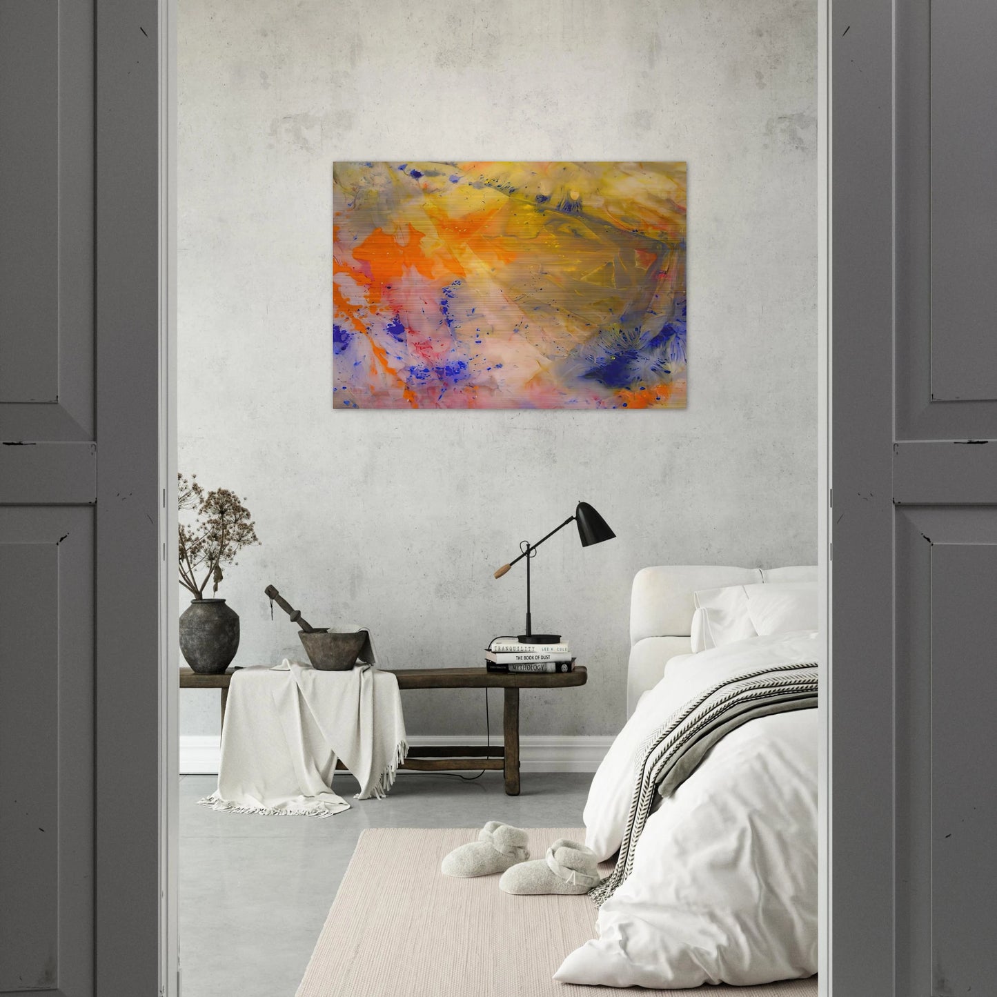 A Spring Thaw - Sam Gilliam Brushed Aluminum Print - 70x100 cm / 28x40 inches | Sam Gilliam Aluminum Print | Sam Gilliam Prints
