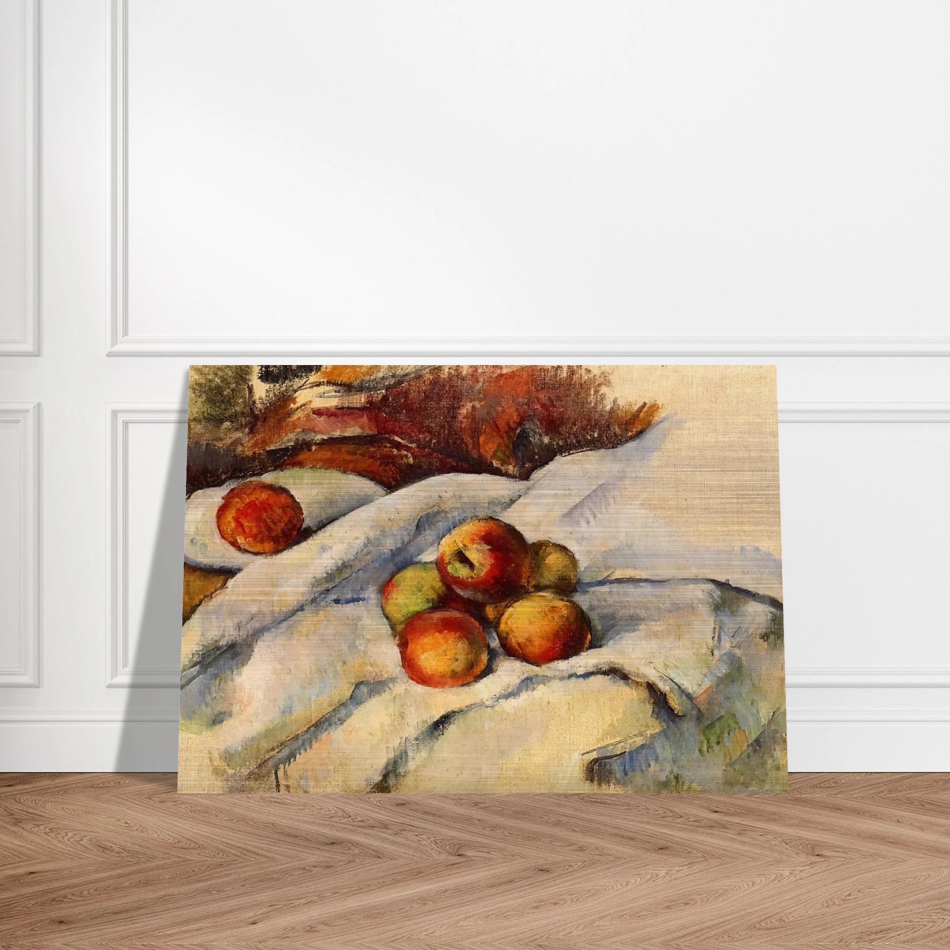 Apples on a Sheet - Paul Cézanne Brushed Aluminum Print - 70x100 cm / 28x40 inches | Paul Cézanne Aluminum Print | Paul Cézanne Prints