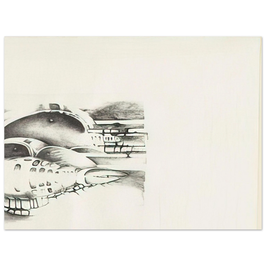 Lee Bontecou - THIRTEENTH STONE 1970  75x100 cm / 30x40inches Fine Art Poster
