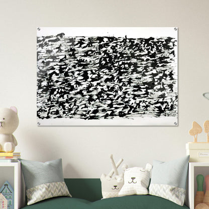 UNTITLED CHINESE INK DRAWING 1961 - Henri Michaux Acrylic Print - 70x100 cm / 28x40″ inches | Henri Michaux Wall Art | Henri Michaux Prints