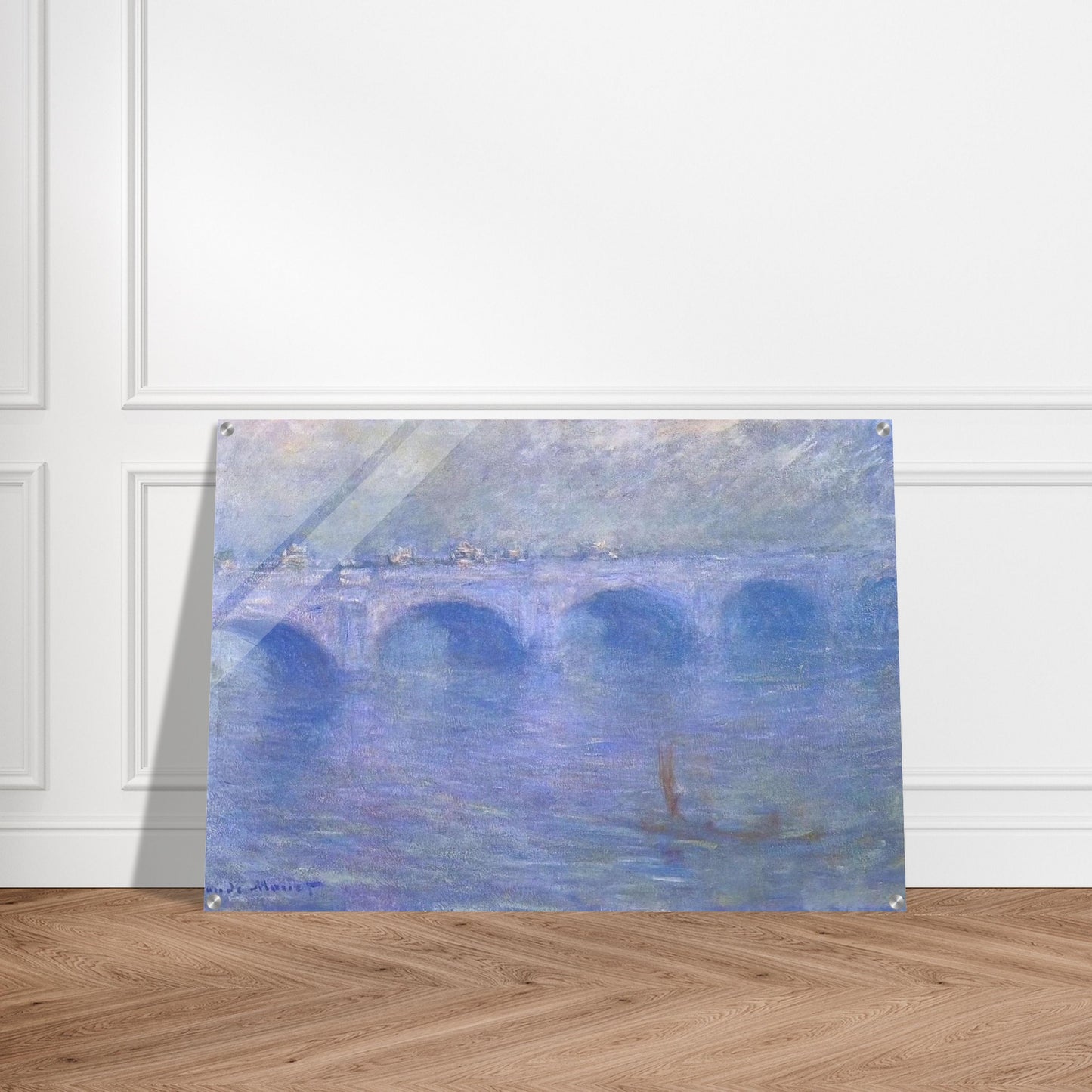 Waterloo Bridge in the Fog - claude monet Acrylic Print - 70x100 cm / 28x40″ inches