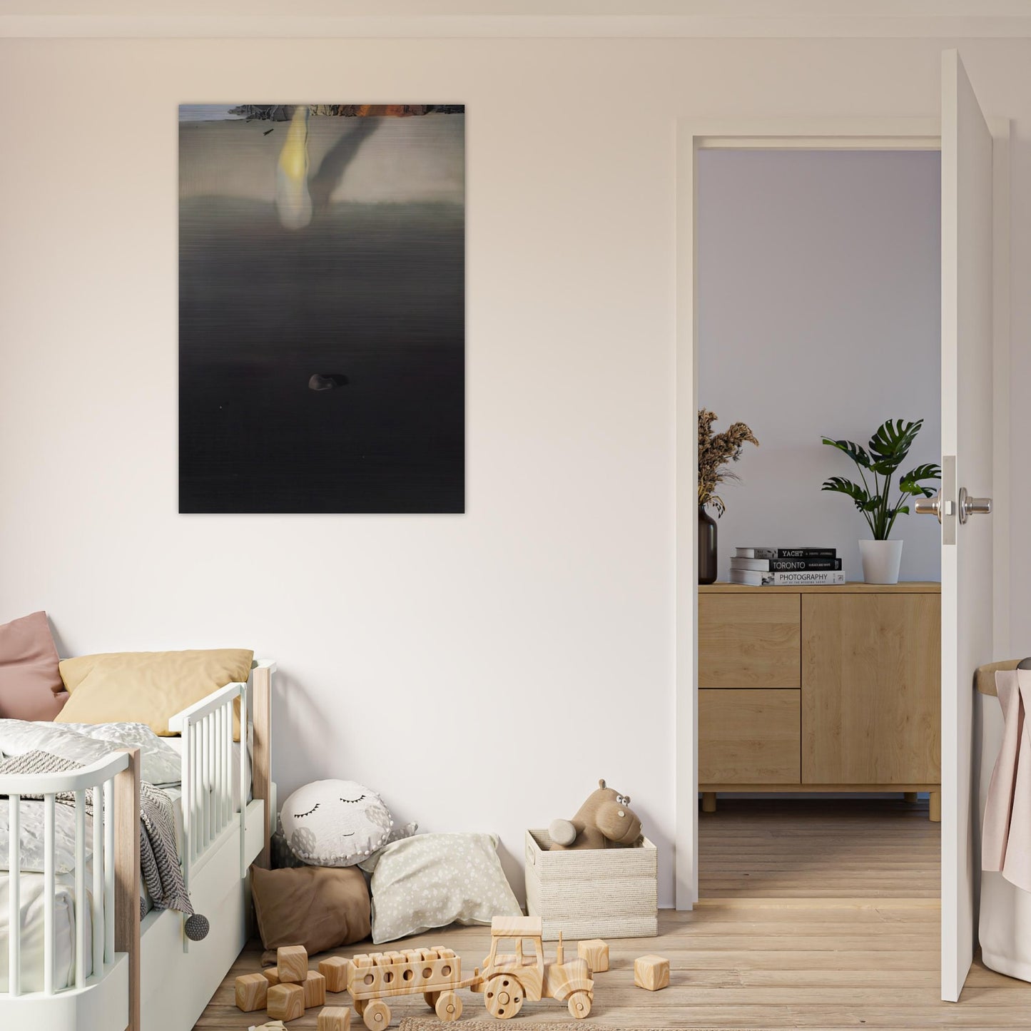 ON THE SEASHORE - Salvador Dali Brushed Aluminum Print - 70x100 cm / 28x40 inches | Salvador Dali Aluminum Print | Salvador Dali Prints