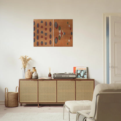 Diptych - 1956 1 - Lolo Soldevilla Brushed Aluminum Print - 70x100 cm / 28x40 inches | Lolo Soldevilla Aluminum Print | Lolo Soldevilla Prints