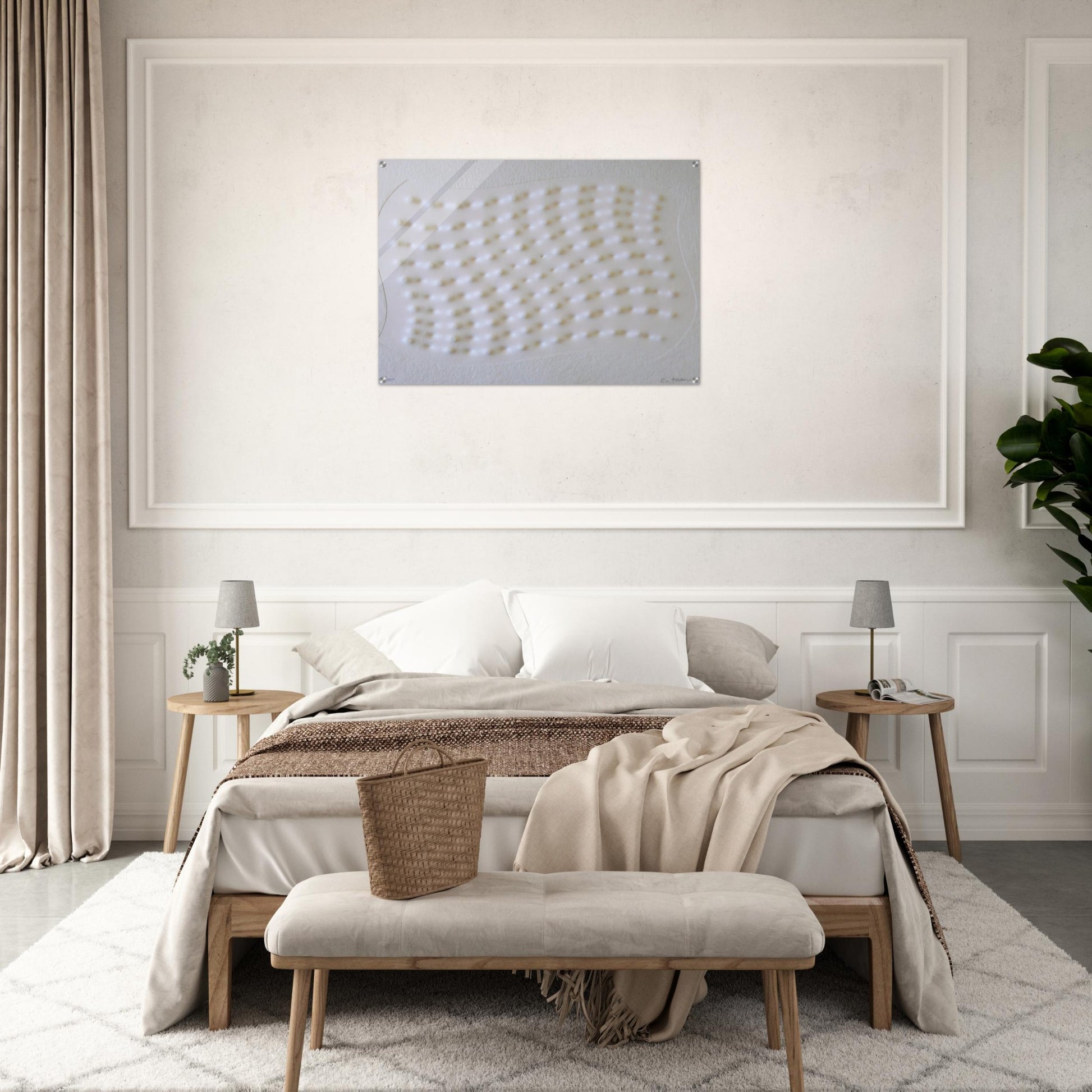 Superficie III - 1995 - Enrico Castellani Acrylic Print - 70x100 cm / 28x40″ inches | Enrico Castellani Wall Art | Enrico Castellani Prints