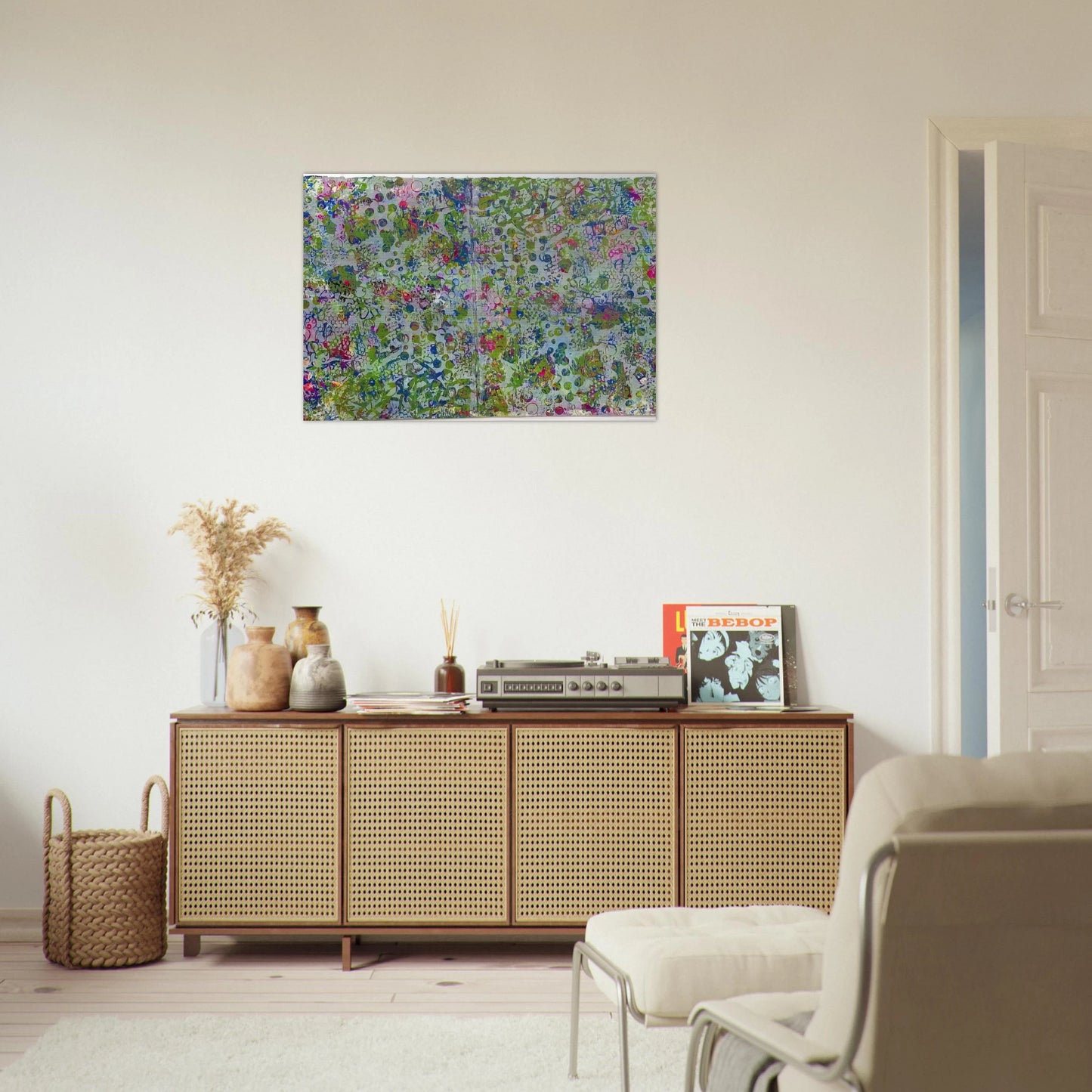 Fog In The Hollow - Sam Gilliam Brushed Aluminum Print - 70x100 cm / 28x40 inches | Sam Gilliam Aluminum Print | Sam Gilliam Prints