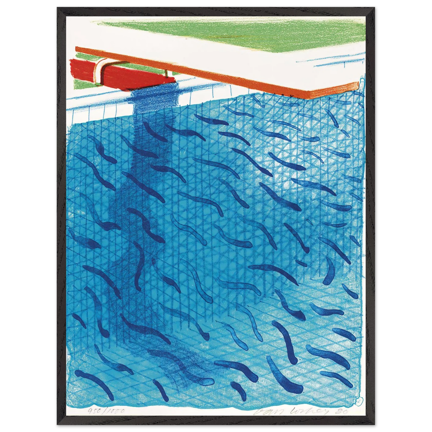 David Hockney - David Hockney Wall art - 25x60 cm / 10x24 inches - Fine Art Poster-canvas - -