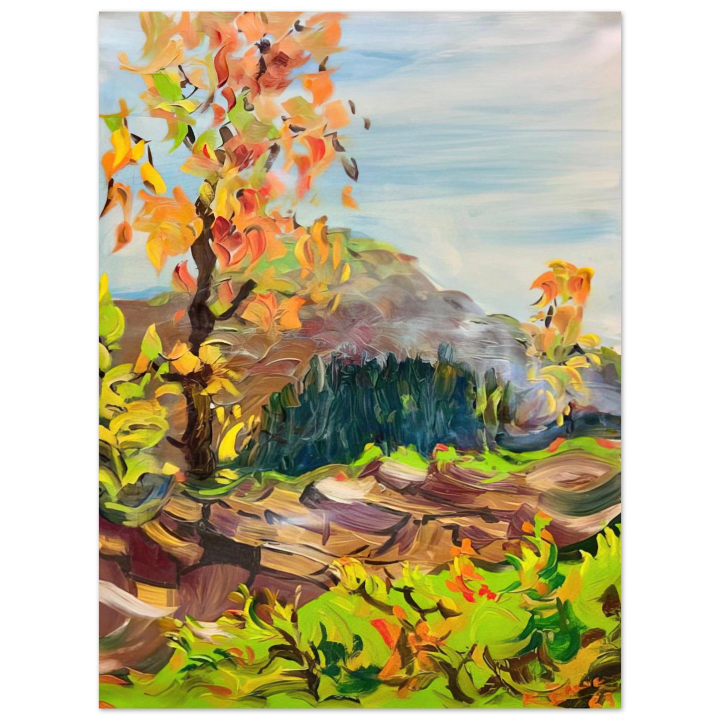 Konrad Zuse - Milseburg in a RÃ¶hn Landscape  75x100 cm / 30x40inches Fine Art Poster