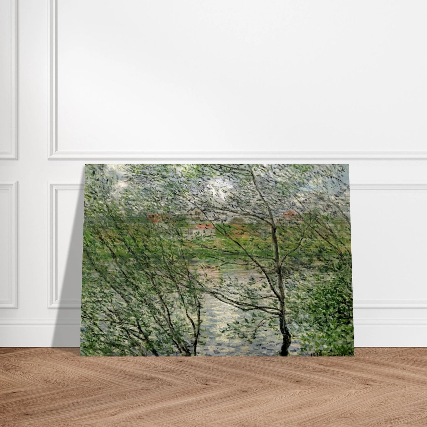 The Isle Grande-Jatte on the Siene - claude monet Brushed Aluminum Print - 70x100 cm / 28x40 inches | claude monet Aluminum Print | claude monet Prints