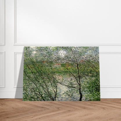 The Isle Grande-Jatte on the Siene - claude monet Brushed Aluminum Print - 70x100 cm / 28x40 inches | claude monet Aluminum Print | claude monet Prints