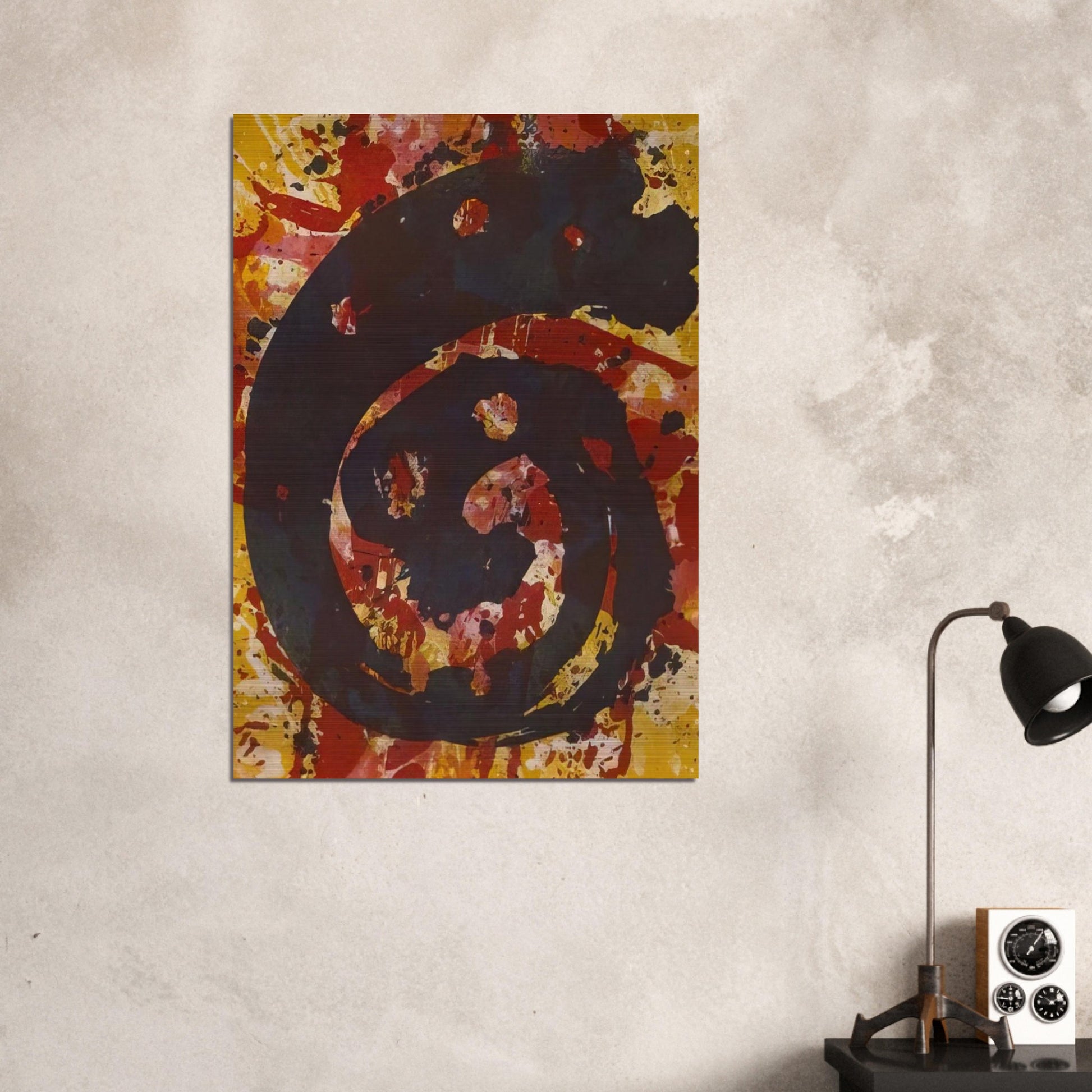 Untitled  L. I48; SFE-015  - Sam Francis Brushed Aluminum Print - 70x100 cm / 28x40 inches | Sam Francis Aluminum Print | Sam Francis Prints