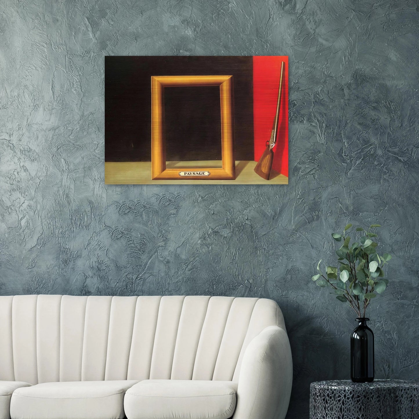 THE DELIGHTS OF LANDSCAPE 1928 - Rene Magritte Brushed Aluminum Print - 70x100 cm / 28x40 inches | Rene Magritte Aluminum Print | Rene Magritte Prints