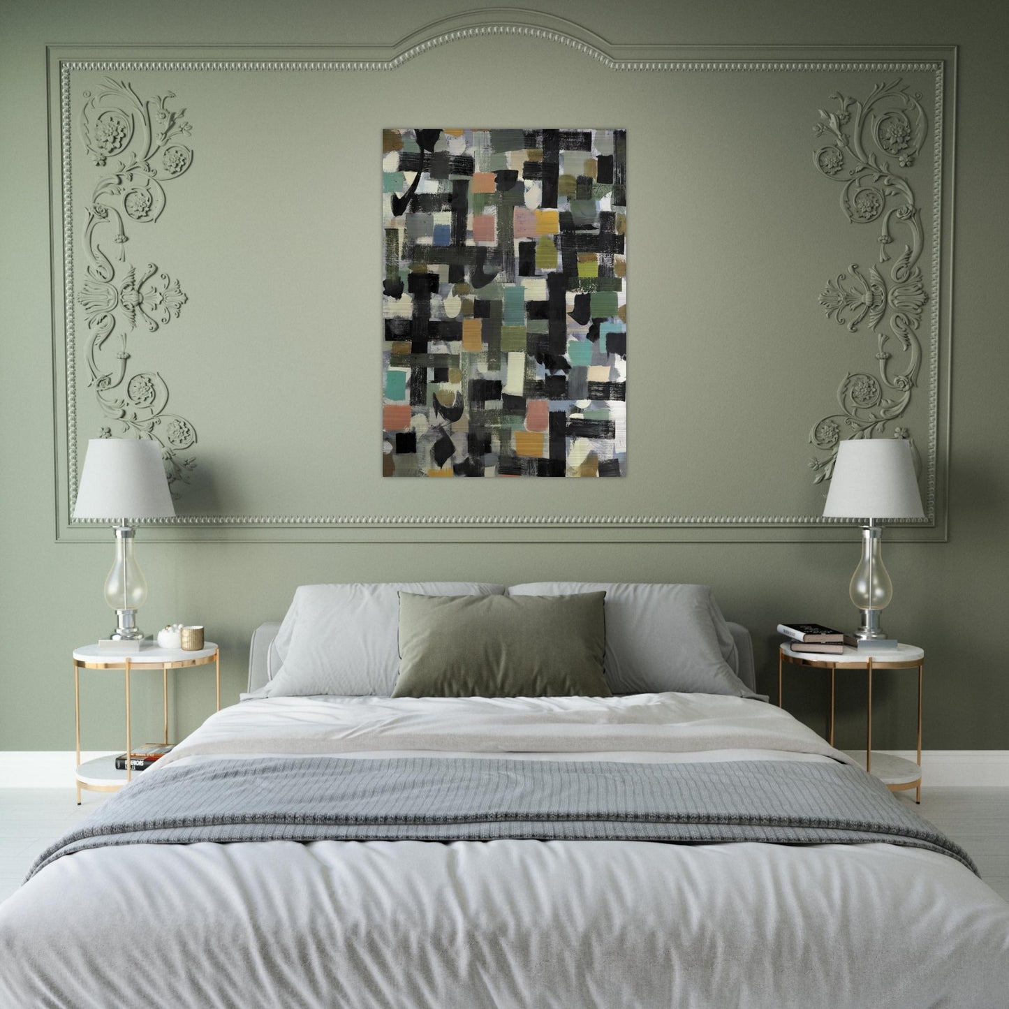 Shapes - 1950 - Bradley Walker Tomlin Brushed Aluminum Print - 70x100 cm / 28x40 inches | Bradley Walker Tomlin Aluminum Print | Bradley Walker Tomlin Prints