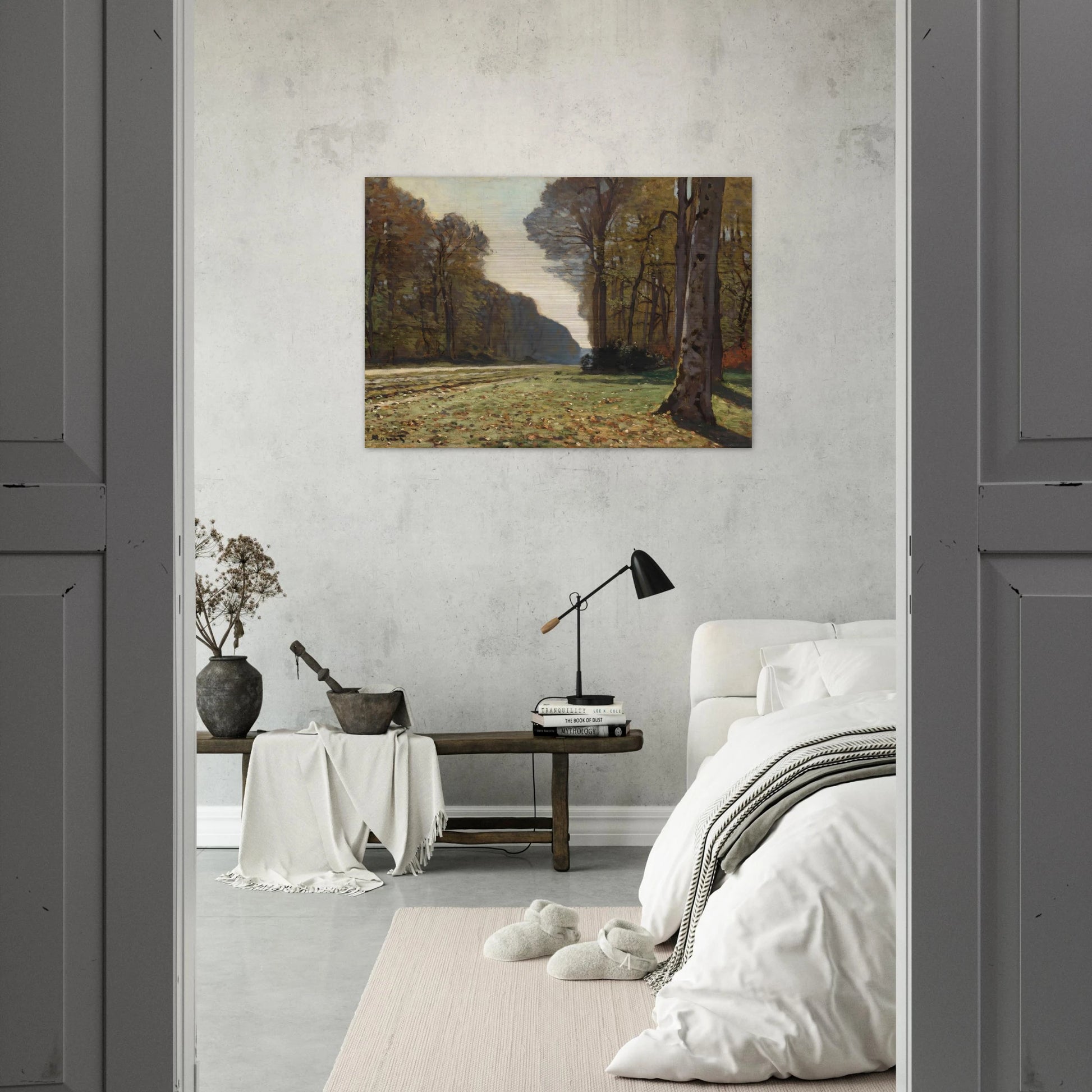 The Pave de Chailly - claude monet Brushed Aluminum Print - 70x100 cm / 28x40 inches | claude monet Aluminum Print | claude monet Prints