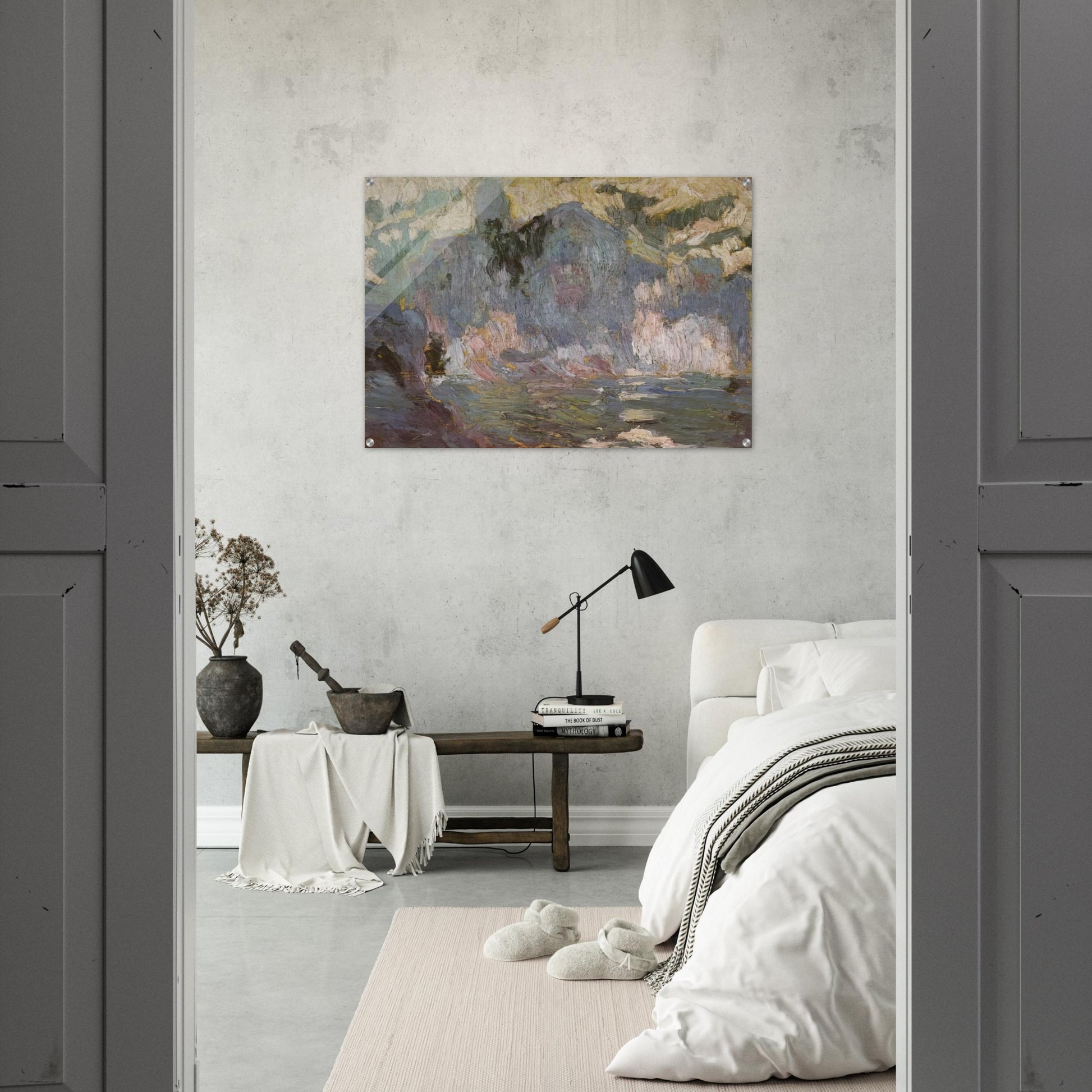 PLAYA PORT ALGUER FROM RIBA D EN PITXO - Salvador Dali Acrylic Print - 70x100 cm / 28x40″ inches