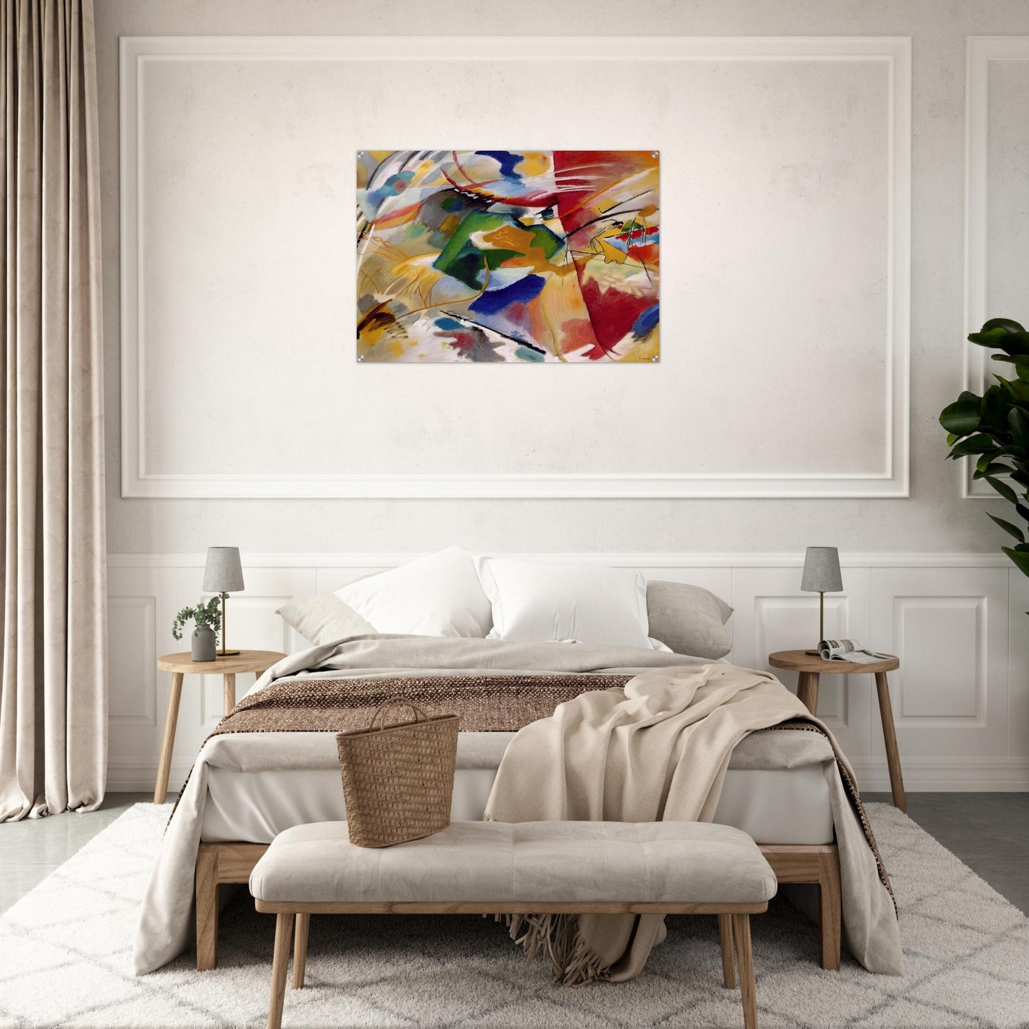 PAINTING WITH GREEN CENTER 1913 - Wassily Kandinsky Acrylic Print - 70x100 cm / 28x40″ inches