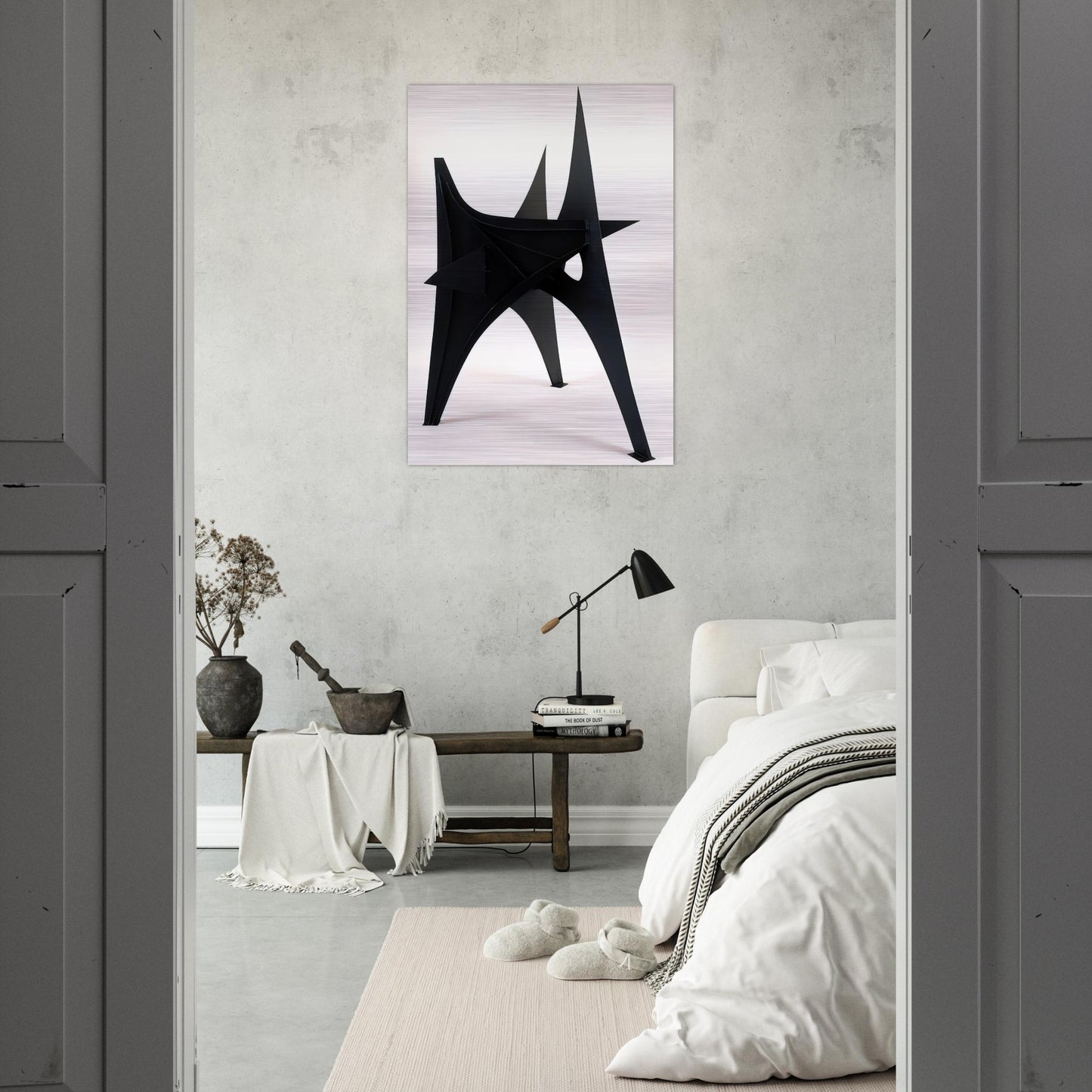 TROIS PICS INTERMEDIATE MAQUETTE 1967 - Alexander Calder Brushed Aluminum Print - 70x100 cm / 28x40 inches | Alexander Calder Aluminum Print | Alexander Calder Prints