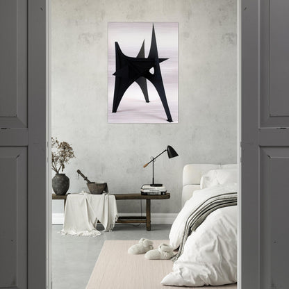 TROIS PICS INTERMEDIATE MAQUETTE 1967 - Alexander Calder Brushed Aluminum Print - 70x100 cm / 28x40 inches | Alexander Calder Aluminum Print | Alexander Calder Prints