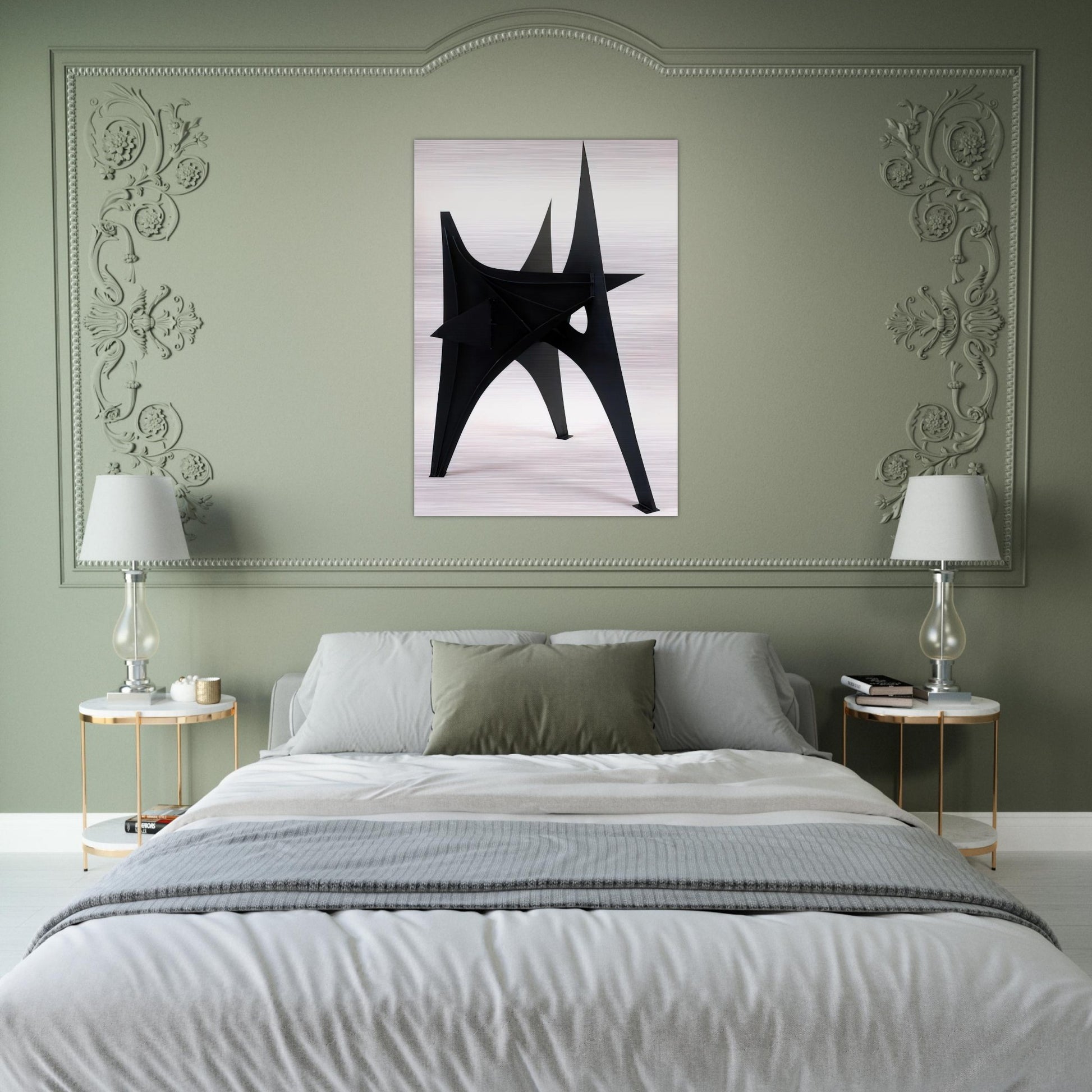 TROIS PICS INTERMEDIATE MAQUETTE 1967 - Alexander Calder Brushed Aluminum Print - 70x100 cm / 28x40 inches | Alexander Calder Aluminum Print | Alexander Calder Prints