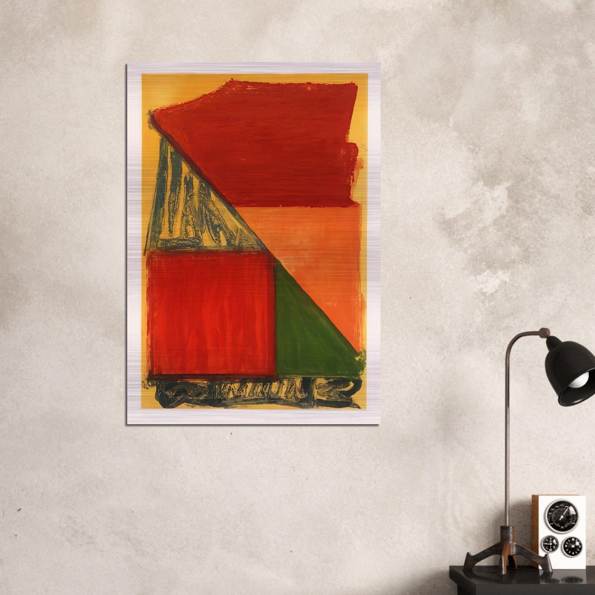 Dido - 1979 - John Hoyland Brushed Aluminum Print - 70x100 cm / 28x40 inches | John Hoyland Aluminum Print | John Hoyland Prints