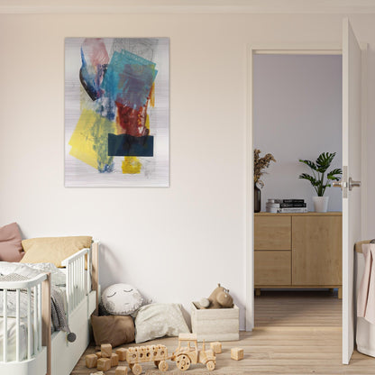 Aviation 3 - Sam Gilliam Brushed Aluminum Print - 70x100 cm / 28x40 inches | Sam Gilliam Aluminum Print | Sam Gilliam Prints