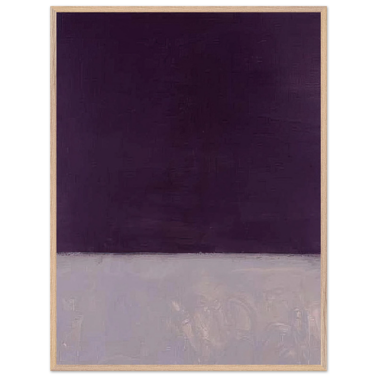Mark Rothko - Untitled Black and Gray - 1970 Wall Art - 21x29.7 cm / 8x12" - Premium Wooden Framed Poster With Fine Art Paper-canvas - Wood frame