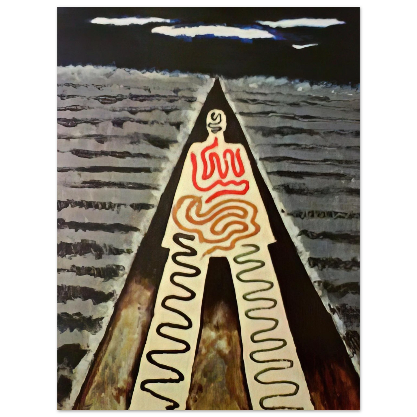 Man Ray - A NIGHT AT SAINT JEAN  75x100 cm / 30x40inches Fine Art Poster