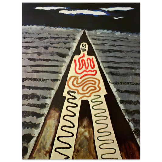 Man Ray - A NIGHT AT SAINT JEAN  75x100 cm / 30x40inches Fine Art Poster