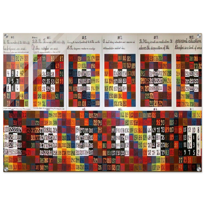 Twelve Events in a Dual Universe - 1978 - Alfred Jensen Acrylic Print - 70x100 cm / 28x40″ inches