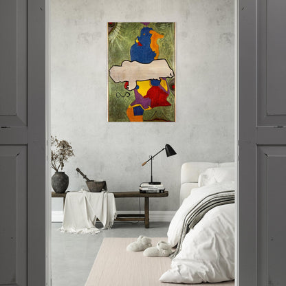 GREEN ANGEL - Jasper Johns Brushed Aluminum Print - 70x100 cm / 28x40 inches | Jasper Johns Aluminum Print | Jasper Johns Prints