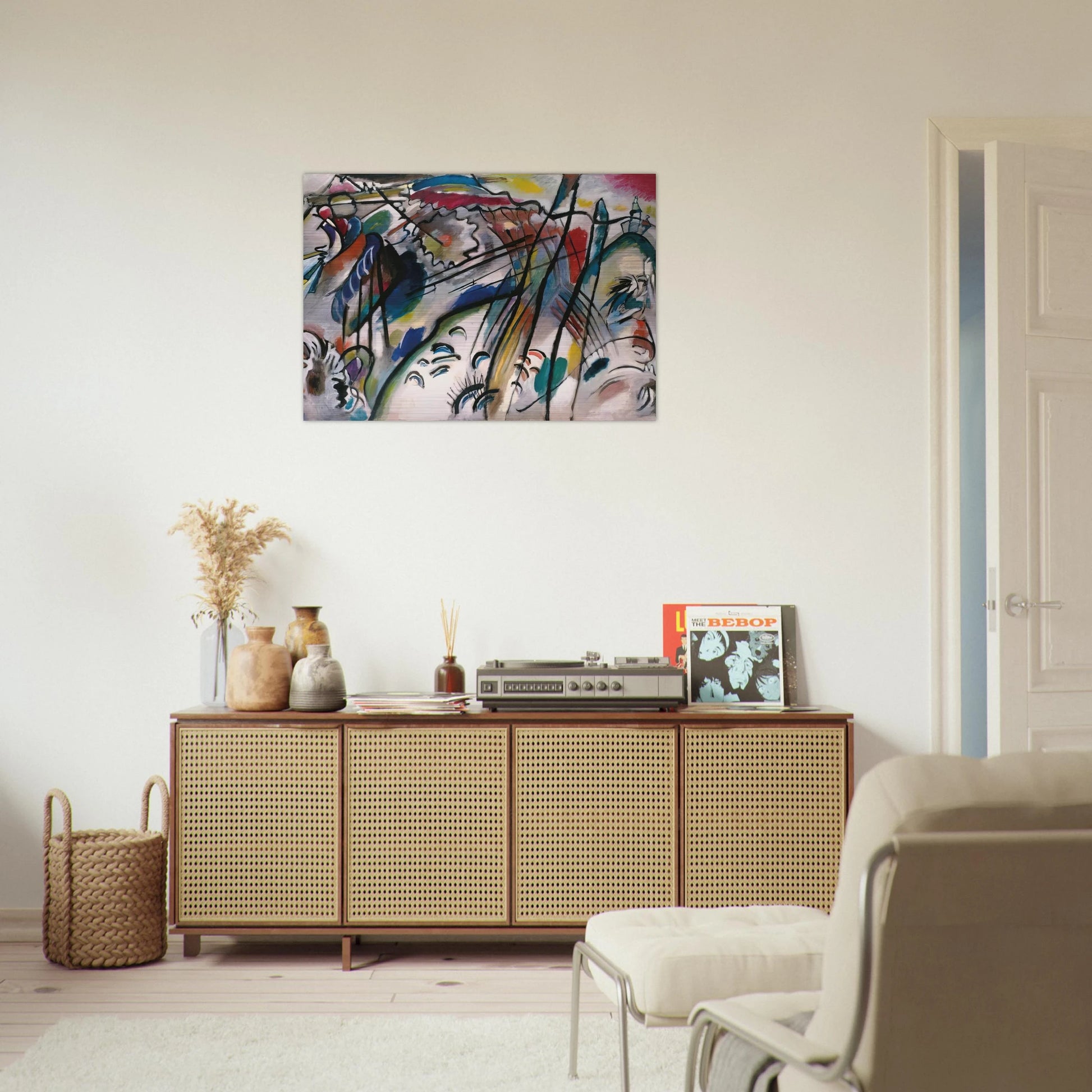 IMPROVISATION 28 SECOND VERSION 1912 - Wassily Kandinsky Brushed Aluminum Print - 70x100 cm / 28x40 inches | Wassily Kandinsky Aluminum Print | Wassily Kandinsky Prints