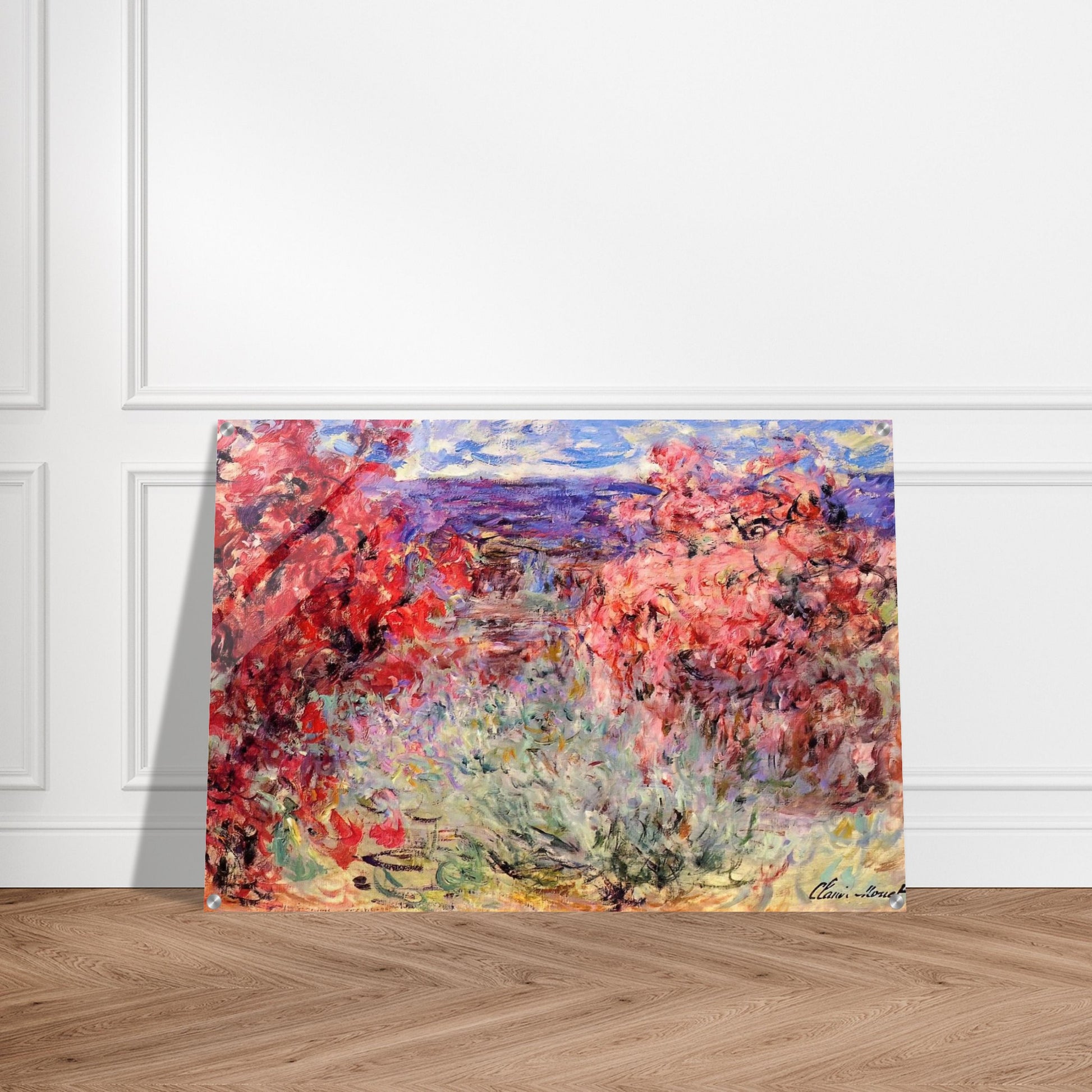 The House among the Roses - claude monet Acrylic Print - 70x100 cm / 28x40″ inches