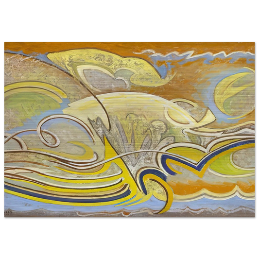 Abstraction 30 - 1955 - Lawren Harris Brushed Aluminum Print - 70x100 cm / 28x40 inches | Lawren Harris Aluminum Print | Lawren Harris Prints