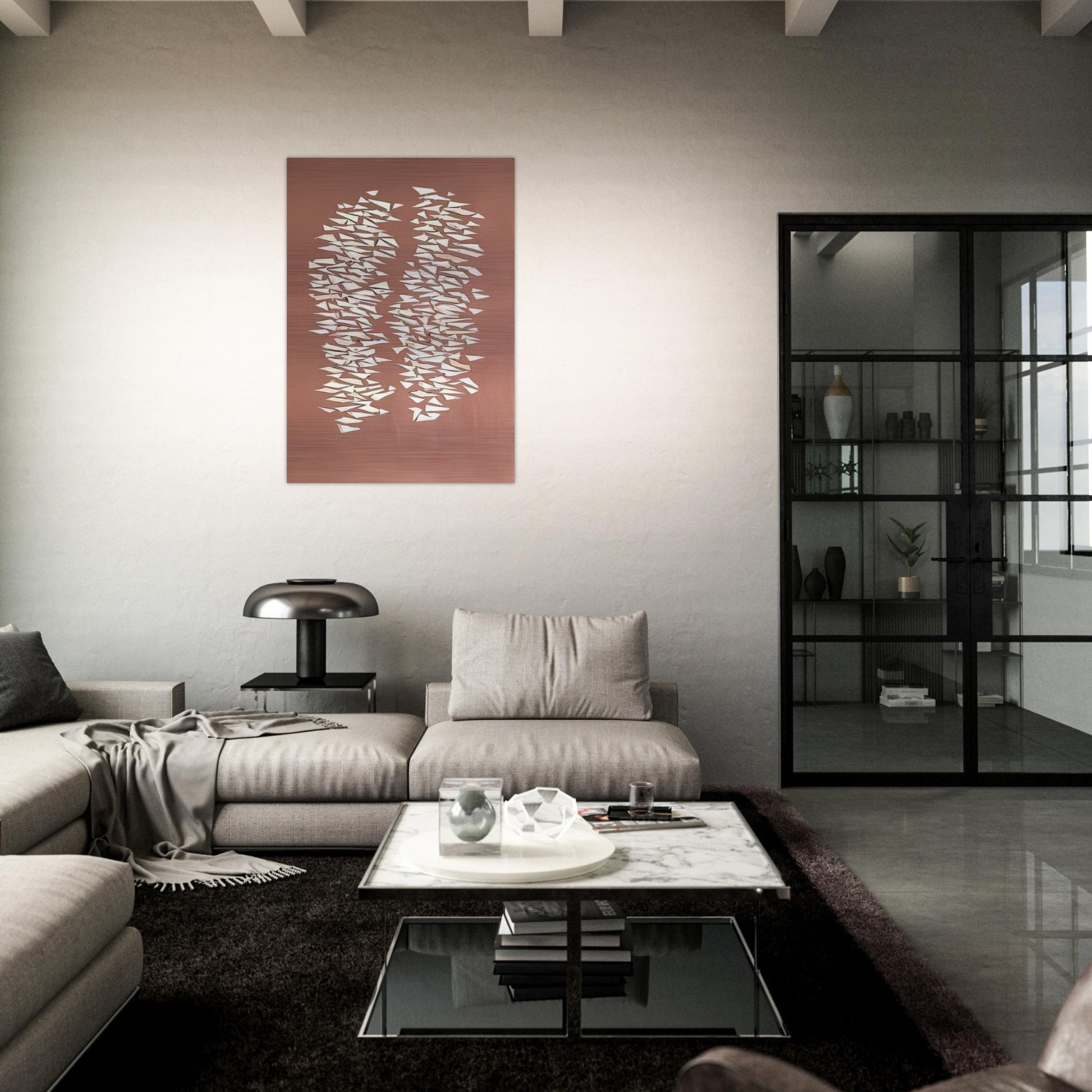 Quiet Vertical - 2006 - Robert Goodnough Brushed Aluminum Print - 70x100 cm / 28x40 inches | Robert Goodnough Aluminum Print | Robert Goodnough Prints