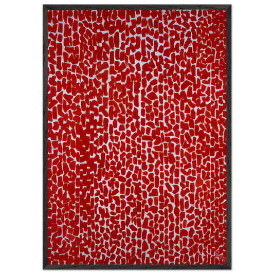 RED ROSE CANTATA 1973 - Alma Woodsey Thomas 70x100 cm / 28x40 inches Framed Art Print – Black Wooden Frame
