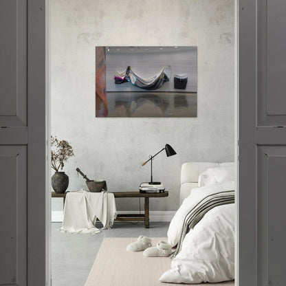 Black Garland - Sam Gilliam Brushed Aluminum Print - 70x100 cm / 28x40 inches | Sam Gilliam Aluminum Print | Sam Gilliam Prints