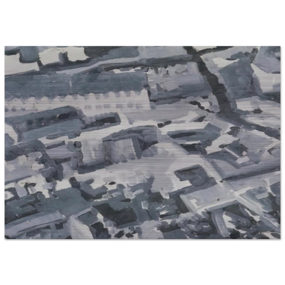 TOWNSCAPE M3 1968 - Gerhard Richter Brushed Aluminum Print - 70x100 cm / 28x40 inches | Gerhard Richter Aluminum Print | Gerhard Richter Prints